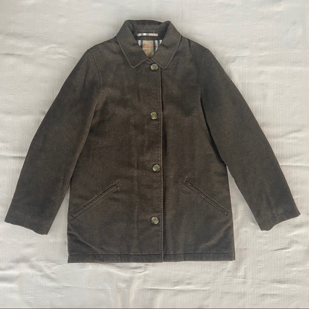 Burberry wool, quilted barn jacket